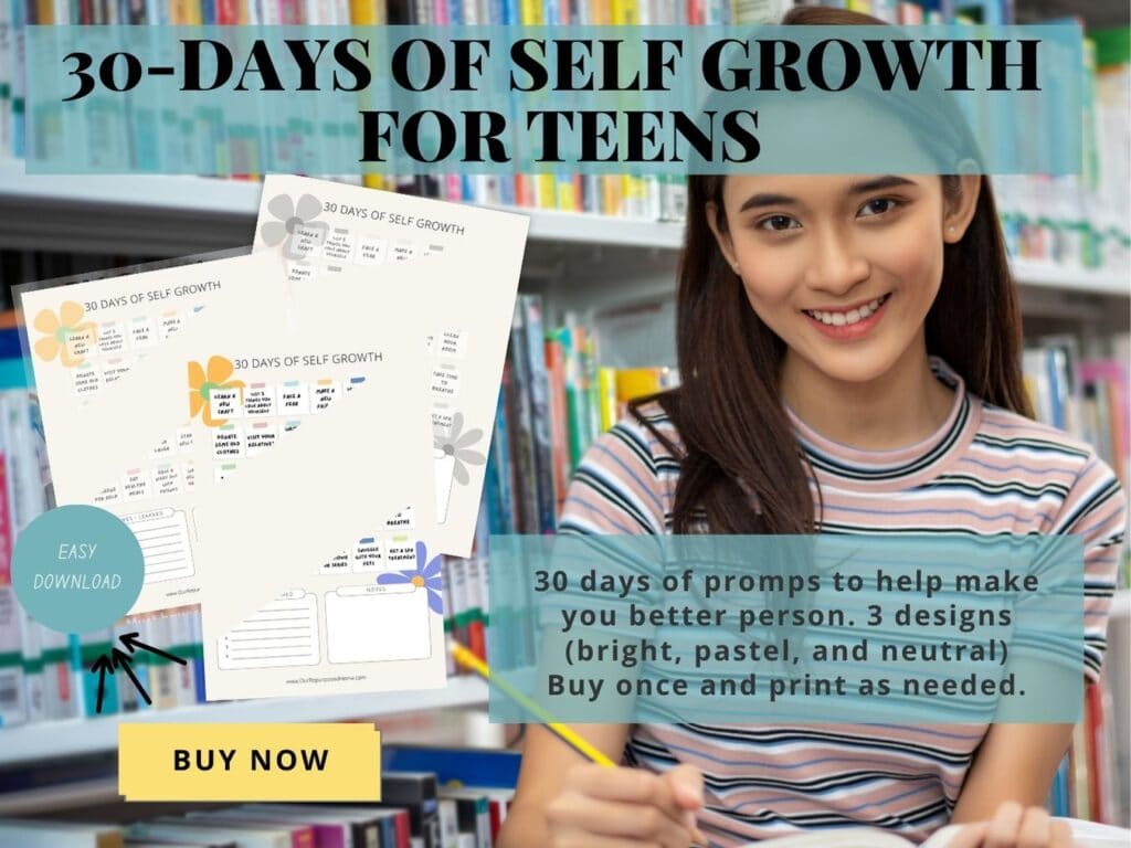 30 days of self growth for teens