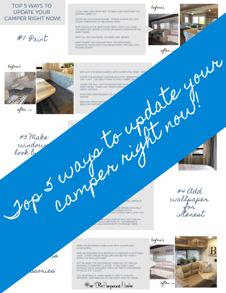 quick ways to update your camper