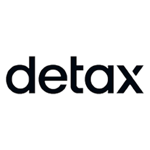 Image shows the DETAX logo