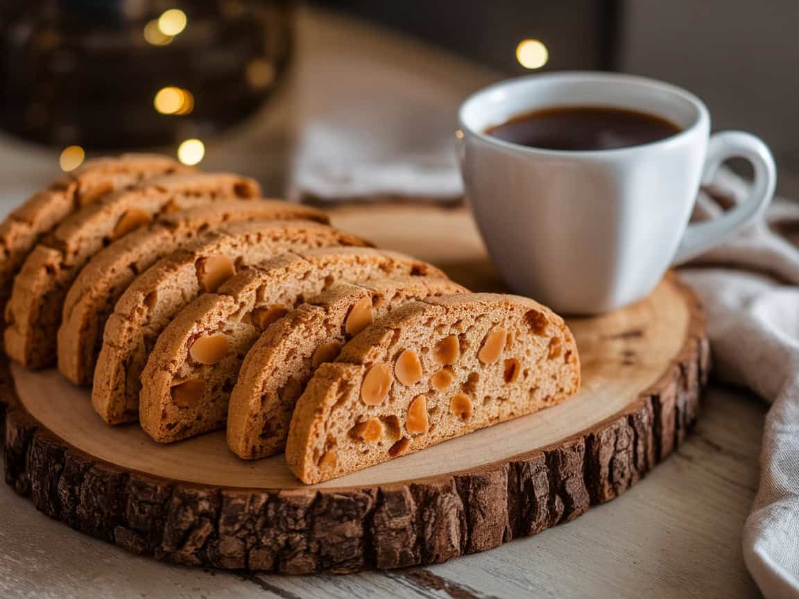 Golden Drizzles: 15 Coffee and Caramel Recipes for Sweets Lovers 13 13. Caramel Latte Biscotti Bliss