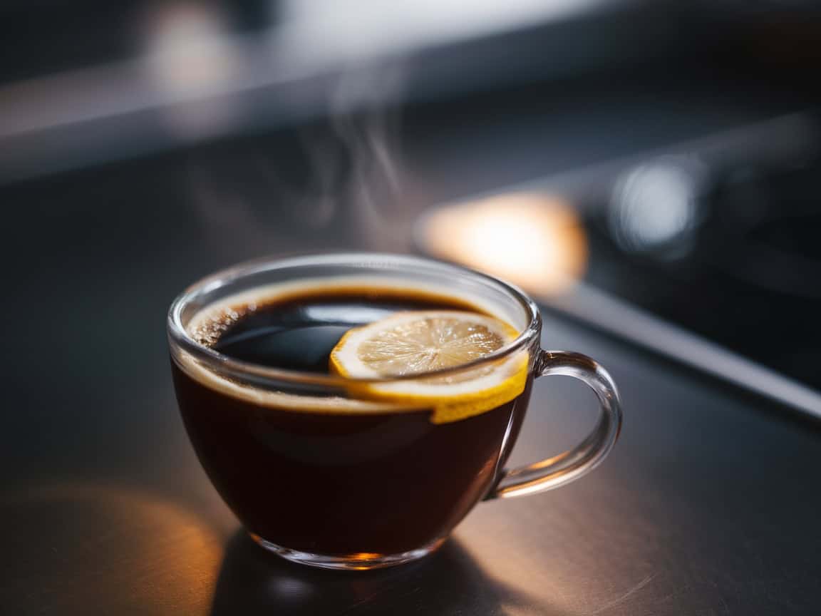 Enjoy Your Coffee Guilt-Free with These 15 Tasty Low Calorie Hacks 8 8. Opt for Black Coffee with a Twist of Lemon