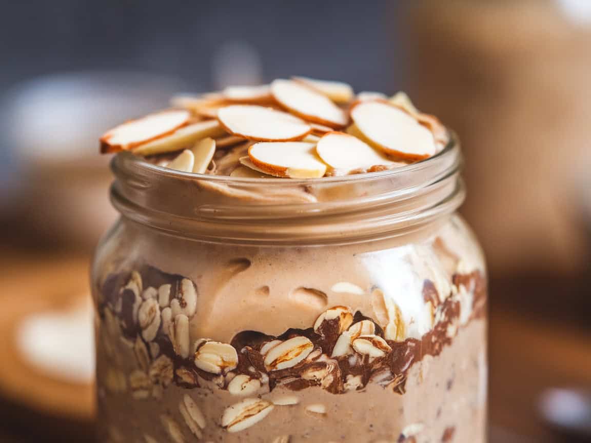From Bars to Bites: 15 Best Coffee and Nut Snack Recipes 37 13. Mocha Almond Overnight Oats