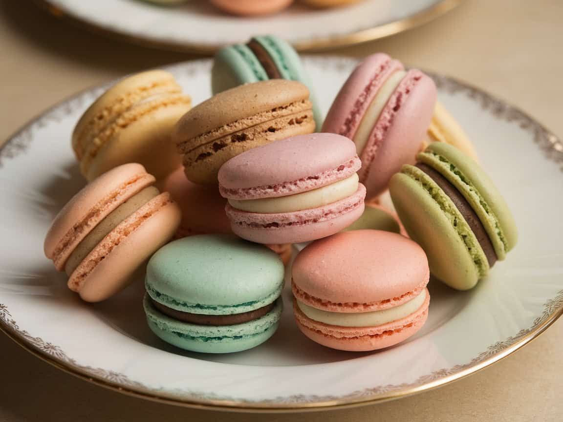15 Best Coffee-Based Desserts for Mother's Day Afternoon Tea 2 2. Delicate Espresso Macarons
