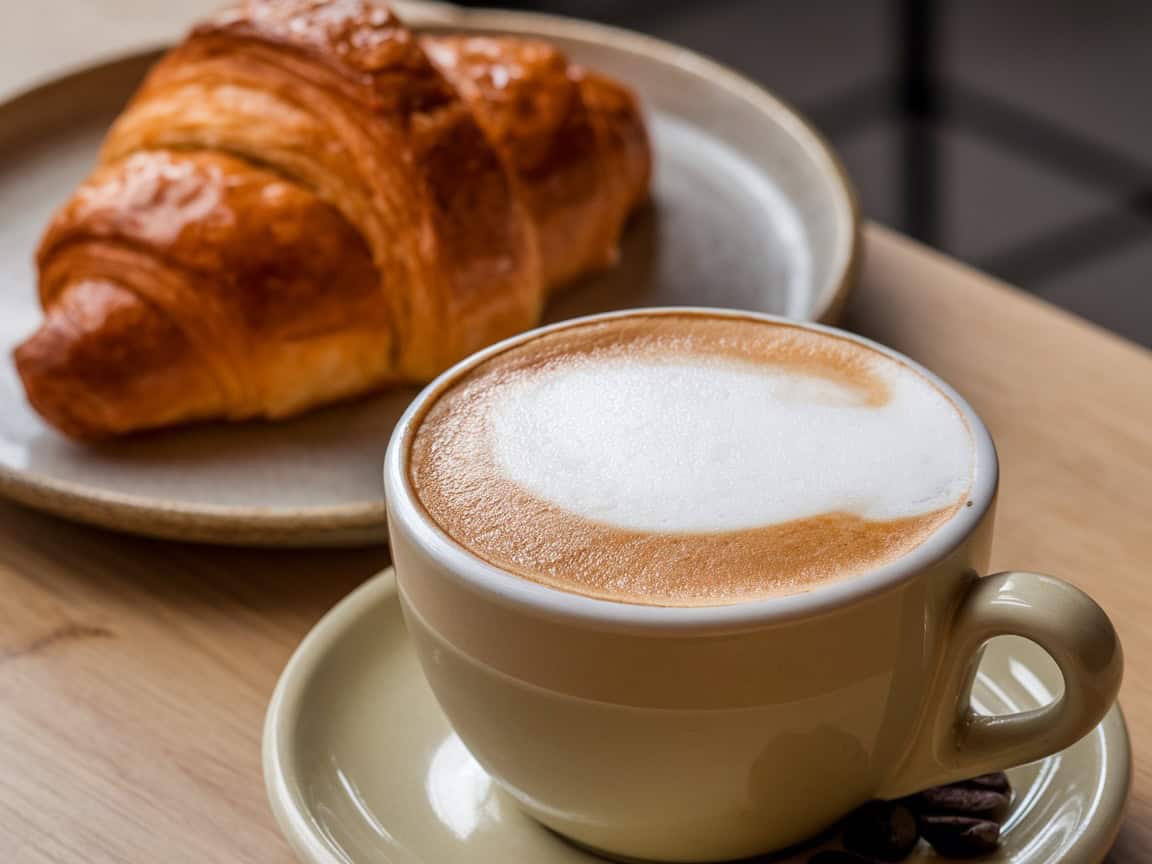 Brew & Bite: 15 Perfect Coffee and Pastry Pairings You’ve Got to Try 2 2. Cappuccino Paired with a Flaky Croissant