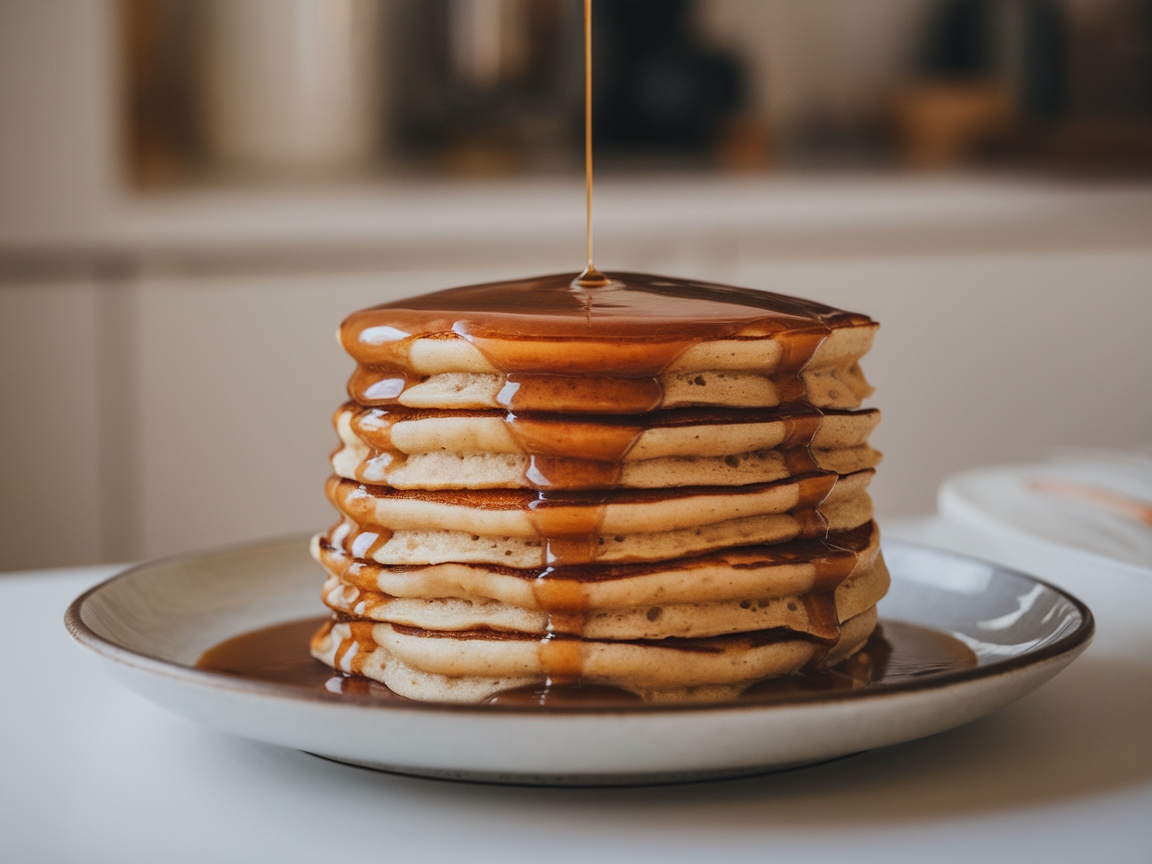 Start Your Day Right with These 15 Coffee Pancake Creations 12 12. Espresso Glazed Pancakes