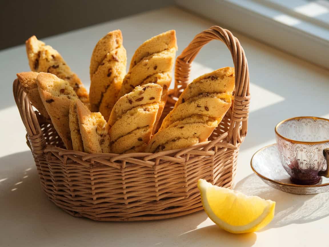 Cozy Up with These 15 Homemade Coffee Baked Goods that Pair Espresso with Biscotti 4 4. Refreshing Lemon Anise Biscotti Twists
