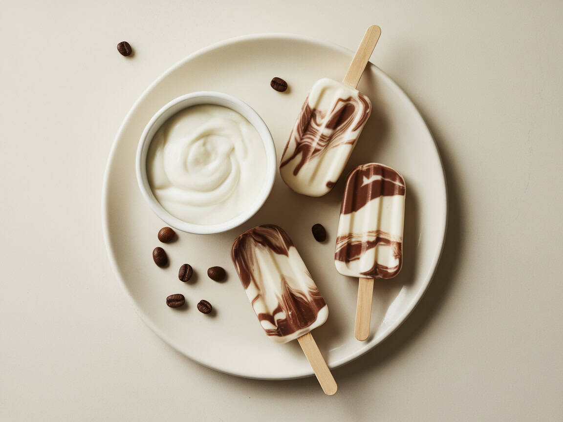 Chill Out This Summer with 14 Delicious Coffee Ice Pops 11 12. Coffee Yogurt Swirl Pops