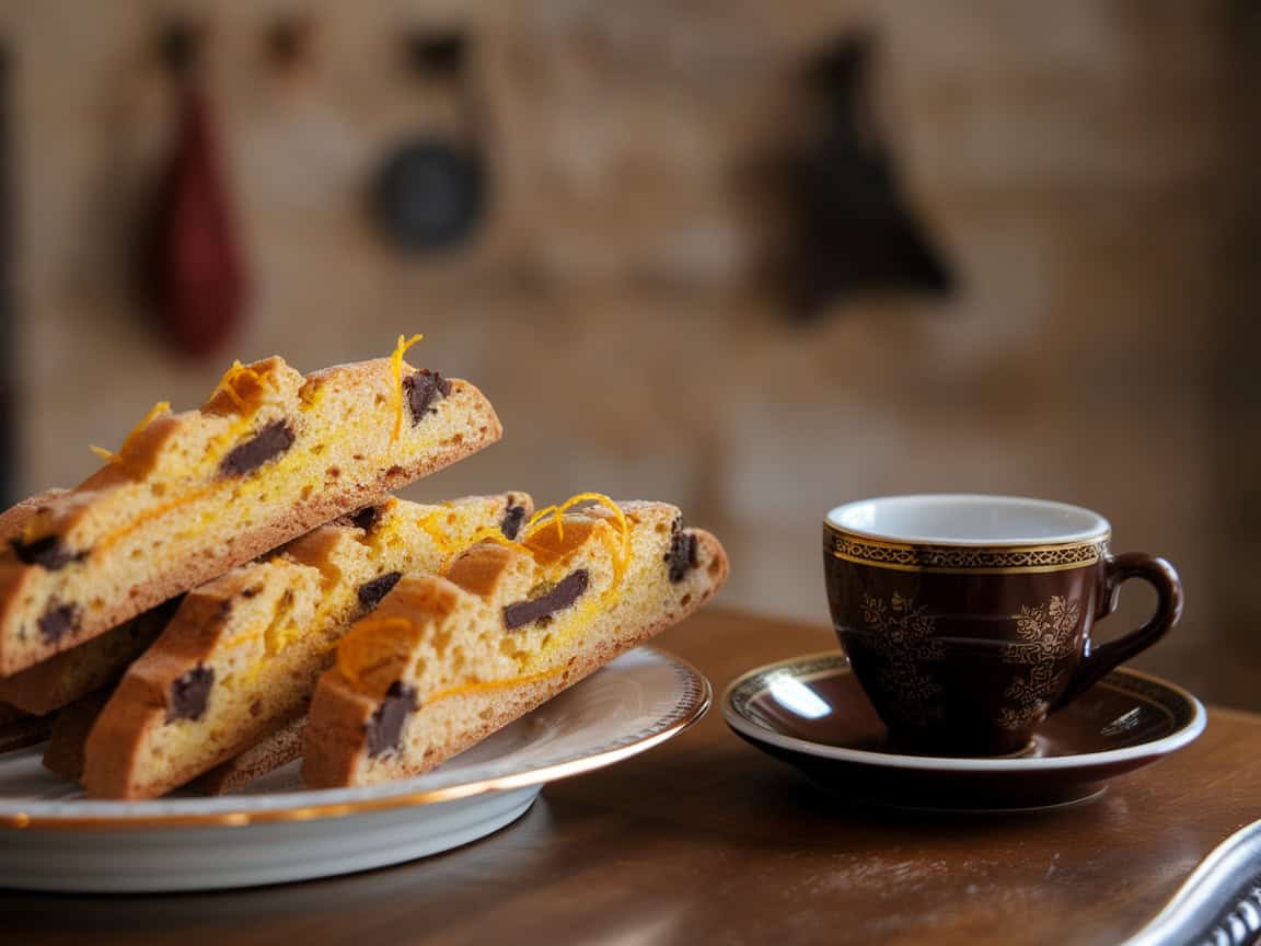 Cozy Up with These 15 Homemade Coffee Baked Goods that Pair Espresso with Biscotti 5 5. Orange Zest and Dark Chocolate Bliss Biscotti