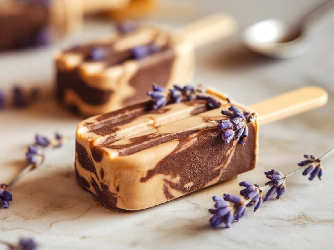 Refreshing Coffee Popsicles for Hot Days 37 14. Honey Lavender Coffee Popsicles