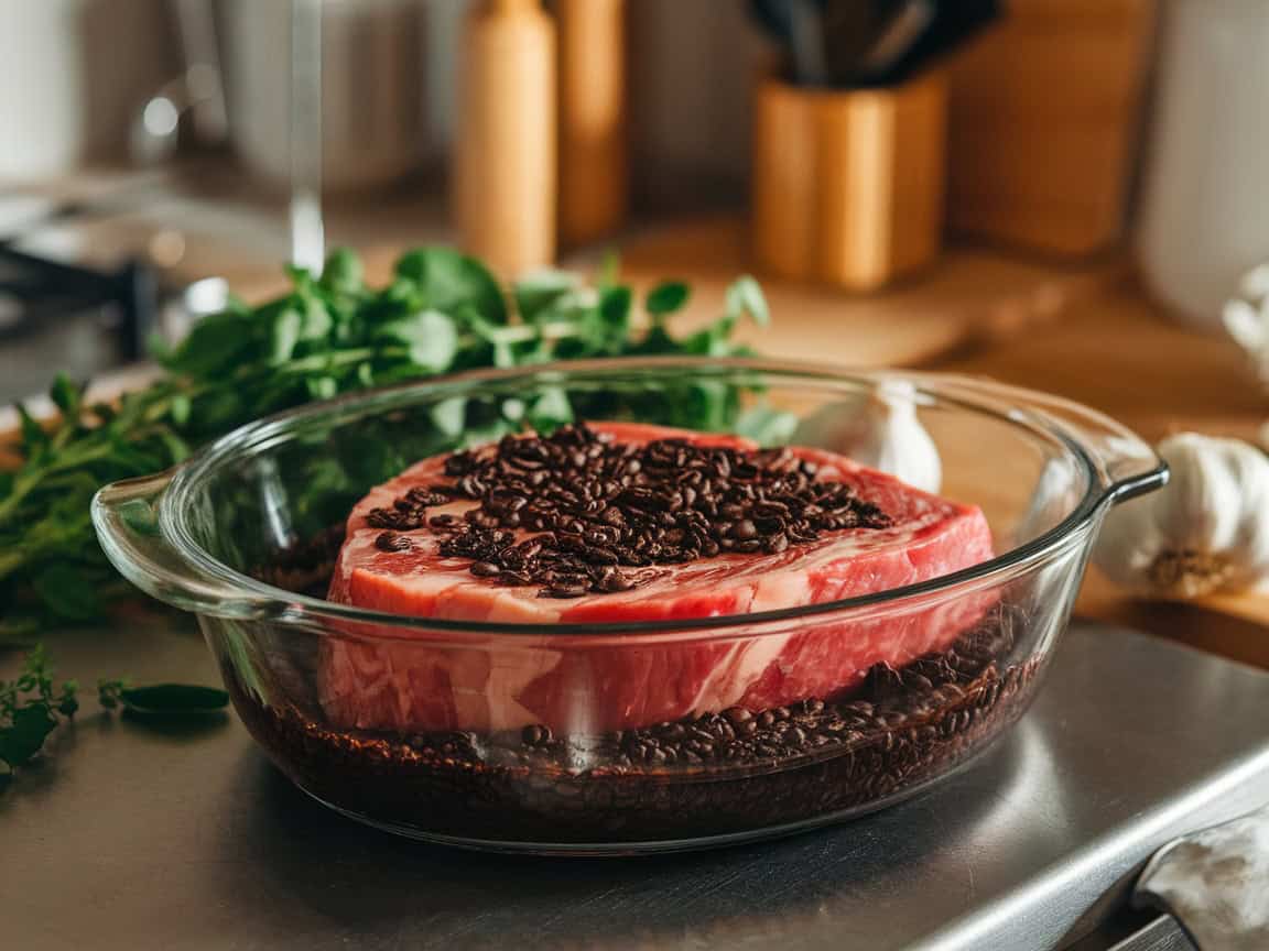 Eco-Friendly & Caffeinated: 15 Ways to Upcycle Your Coffee Grounds 7 7. Tenderize Meat with Coffee Grounds Marinade