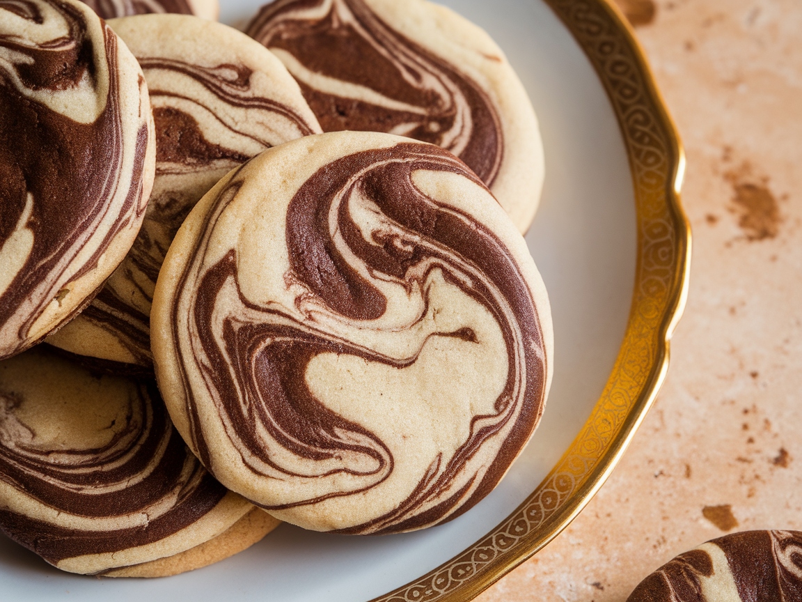15 Best Coffee Cookie Recipes to Satisfy Every Craving 2 2. Mocha Swirl Marble Cookies