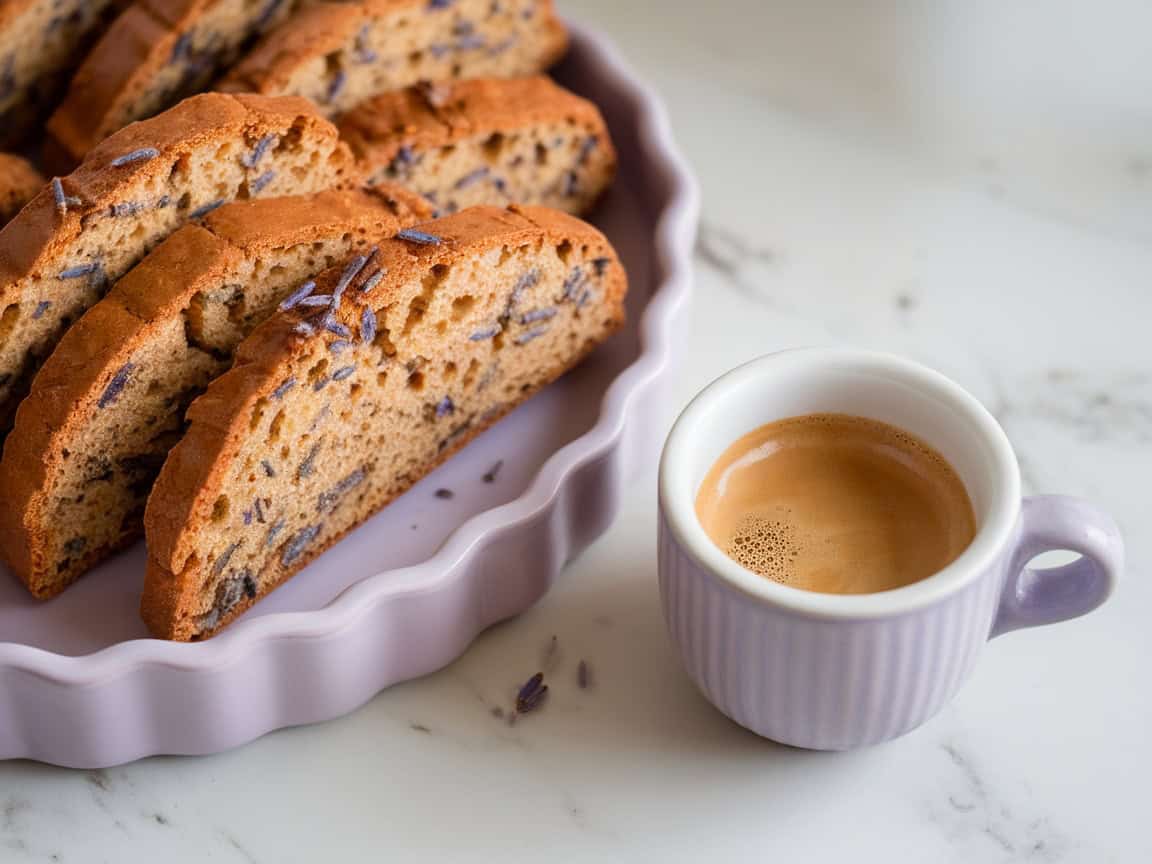 Cozy Up with These 15 Homemade Coffee Baked Goods that Pair Espresso with Biscotti 14 14. Honey Lavender Biscotti Elegance