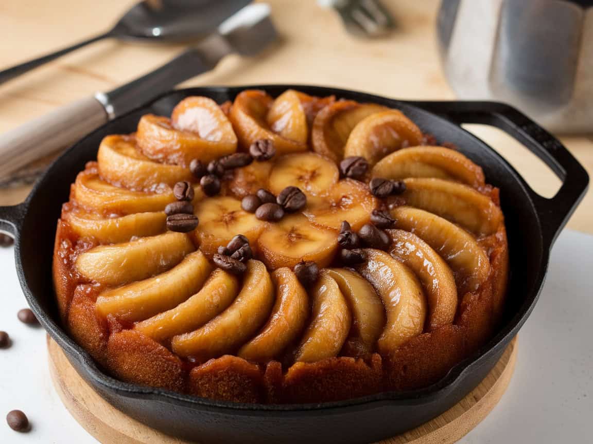 15 Delicious Coffee and Banana Recipes for Quick and Easy Bakes 9 9. Coffee Banana Upside-Down Cake