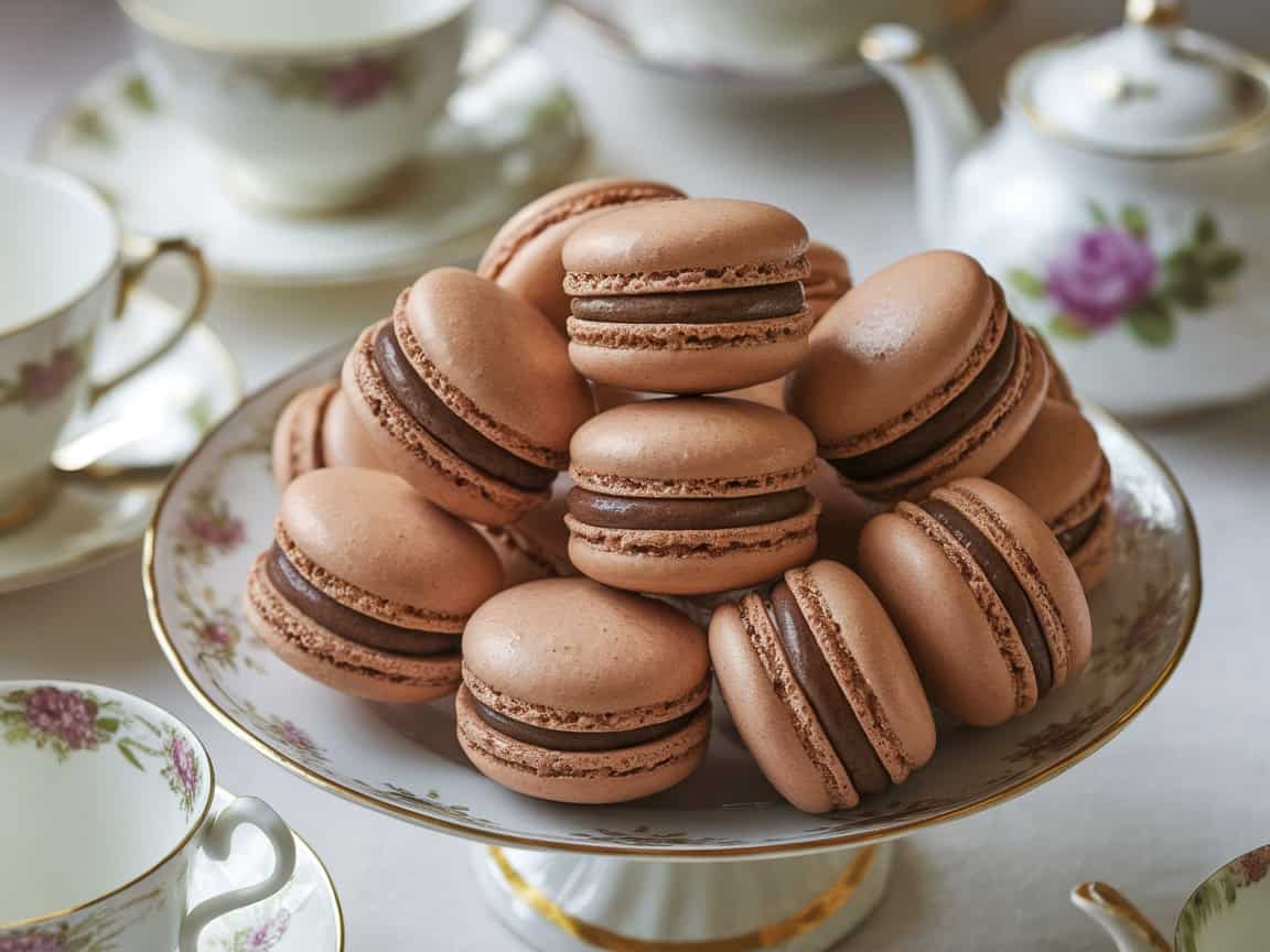 Coffee Baked Goods Worth Making at Home 8 8. Coffee Macarons with Mocha Ganache