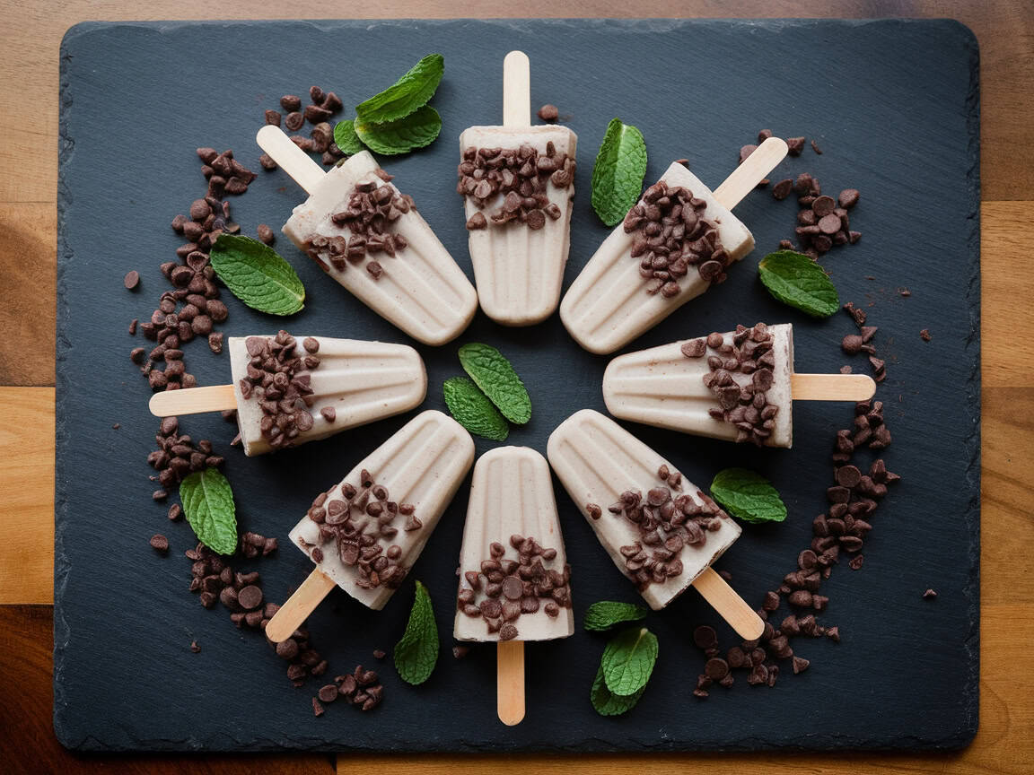 Chill Out This Summer with 14 Delicious Coffee Ice Pops 12 13. Mint Mocha Chip Popsicles