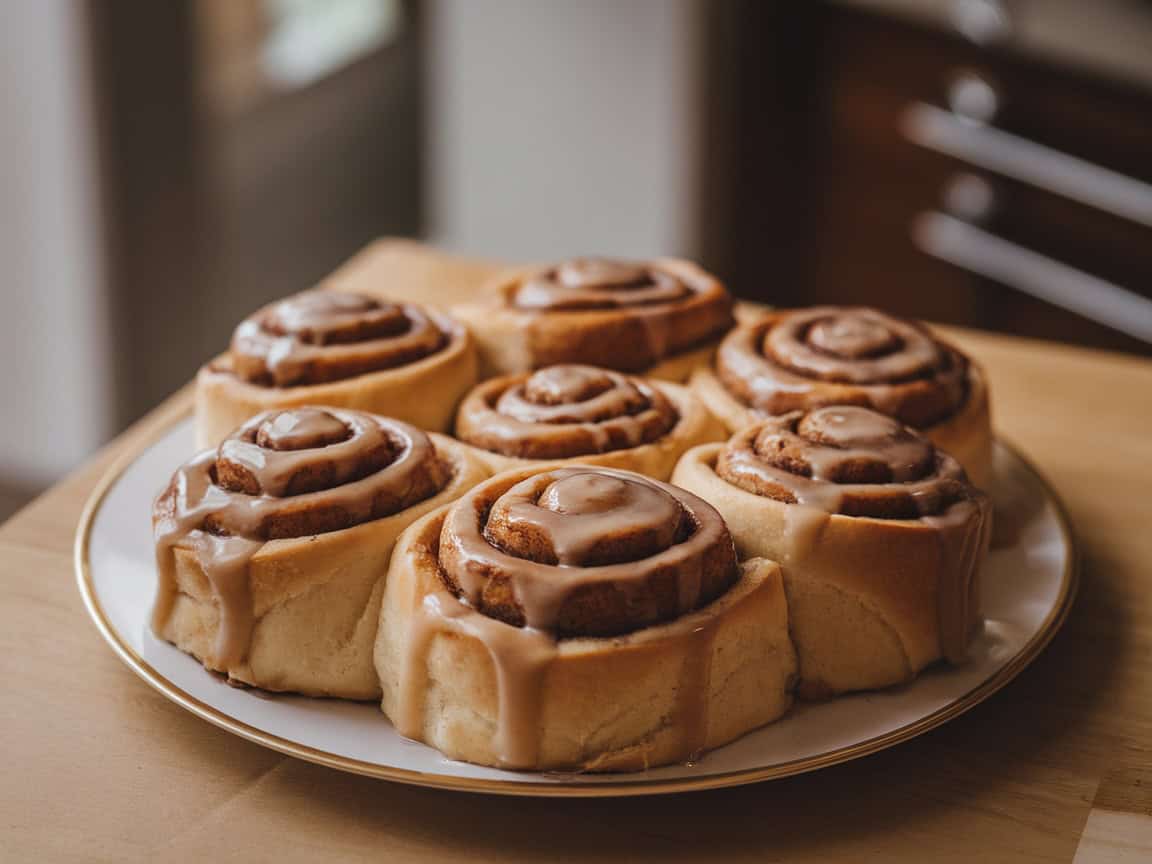 Celebrate Winter with 15 Coffee Desserts You’ll Love Sharing 7 7. Coffee-Glazed Cinnamon Rolls Fresh from the Oven