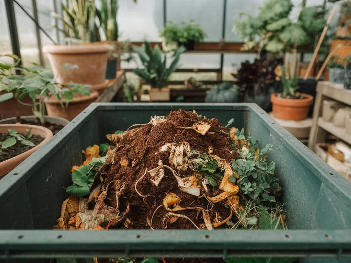 Eco-Friendly & Caffeinated: 15 Ways to Upcycle Your Coffee Grounds 14 14. Enhance Compost with Coffee Grounds