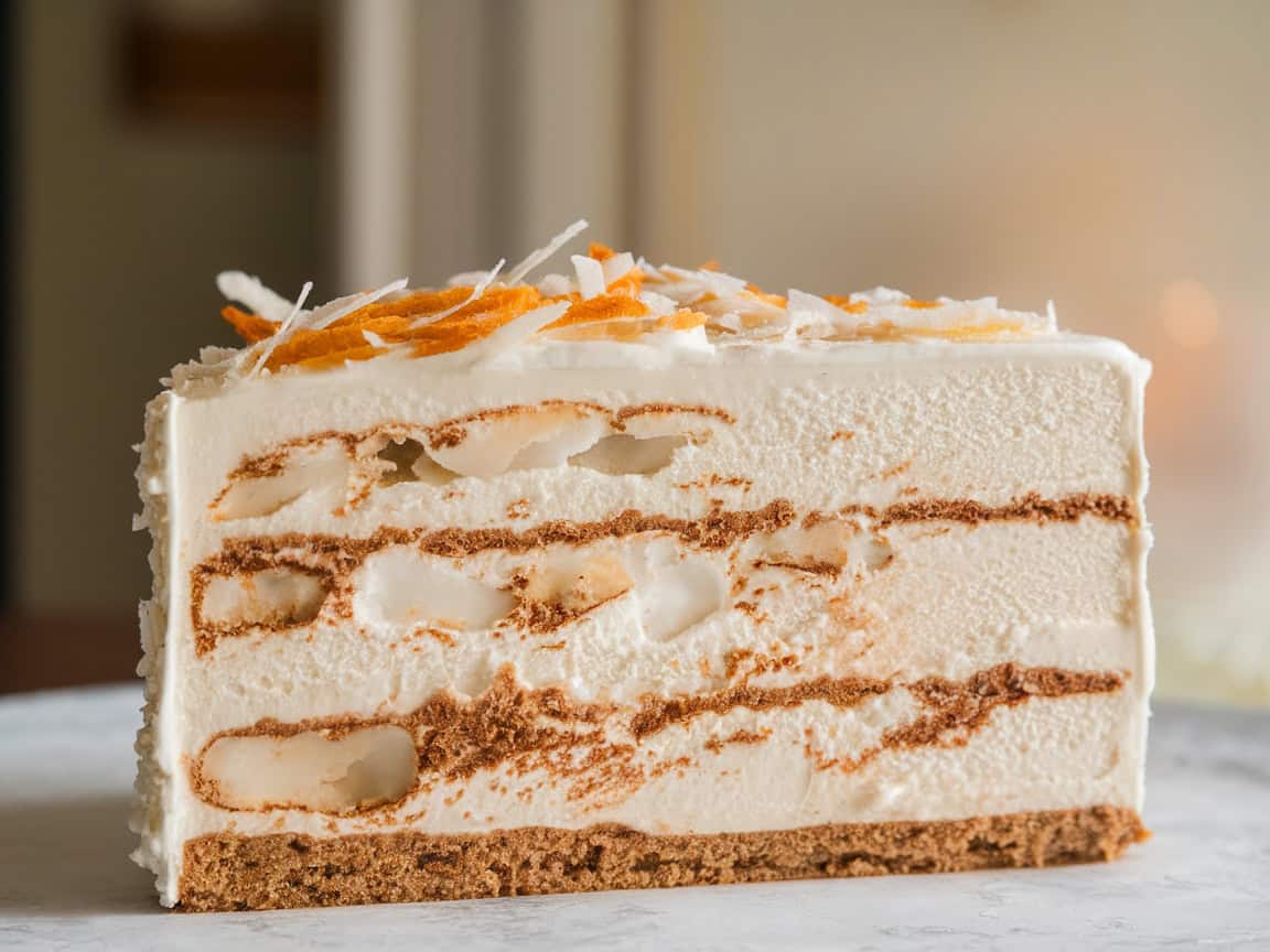 Summer’s Sweetest Treats: 15 Coffee Ice Cream Cake Recipes to Try 22 8. Coconut Coffee Ice Cream Cake