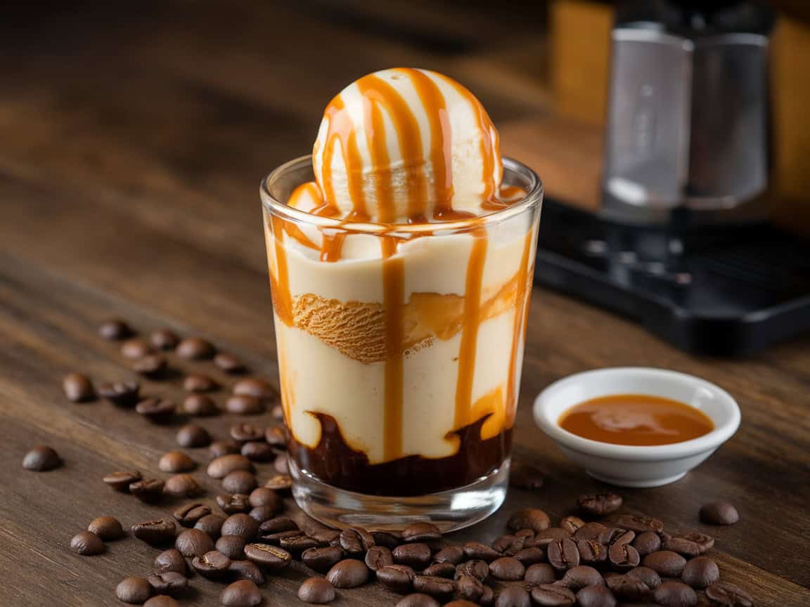 15 Coffee Ice Cream Float Recipes With a Fun Twist to Brighten Your Day 3 3. Caramel Macchiato Ice Cream Float