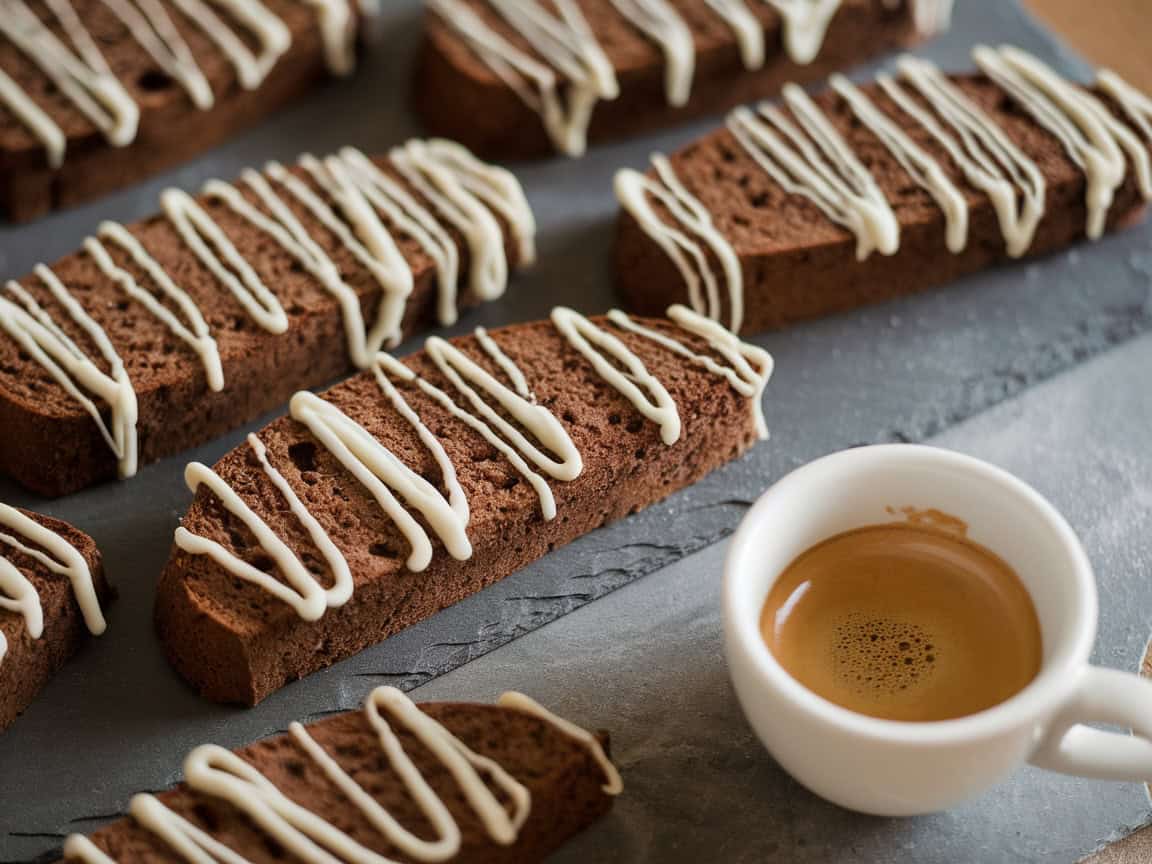 Cozy Up with These 15 Homemade Coffee Baked Goods that Pair Espresso with Biscotti 9 9. Espresso-Infused Biscotti with White Chocolate Drizzle