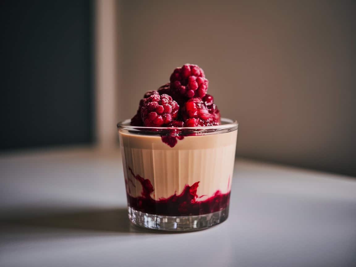 Sweeten Your Celebration: 15 Coffee Desserts for the 4th of July 11 11. Coffee Panna Cotta with Berry Compote