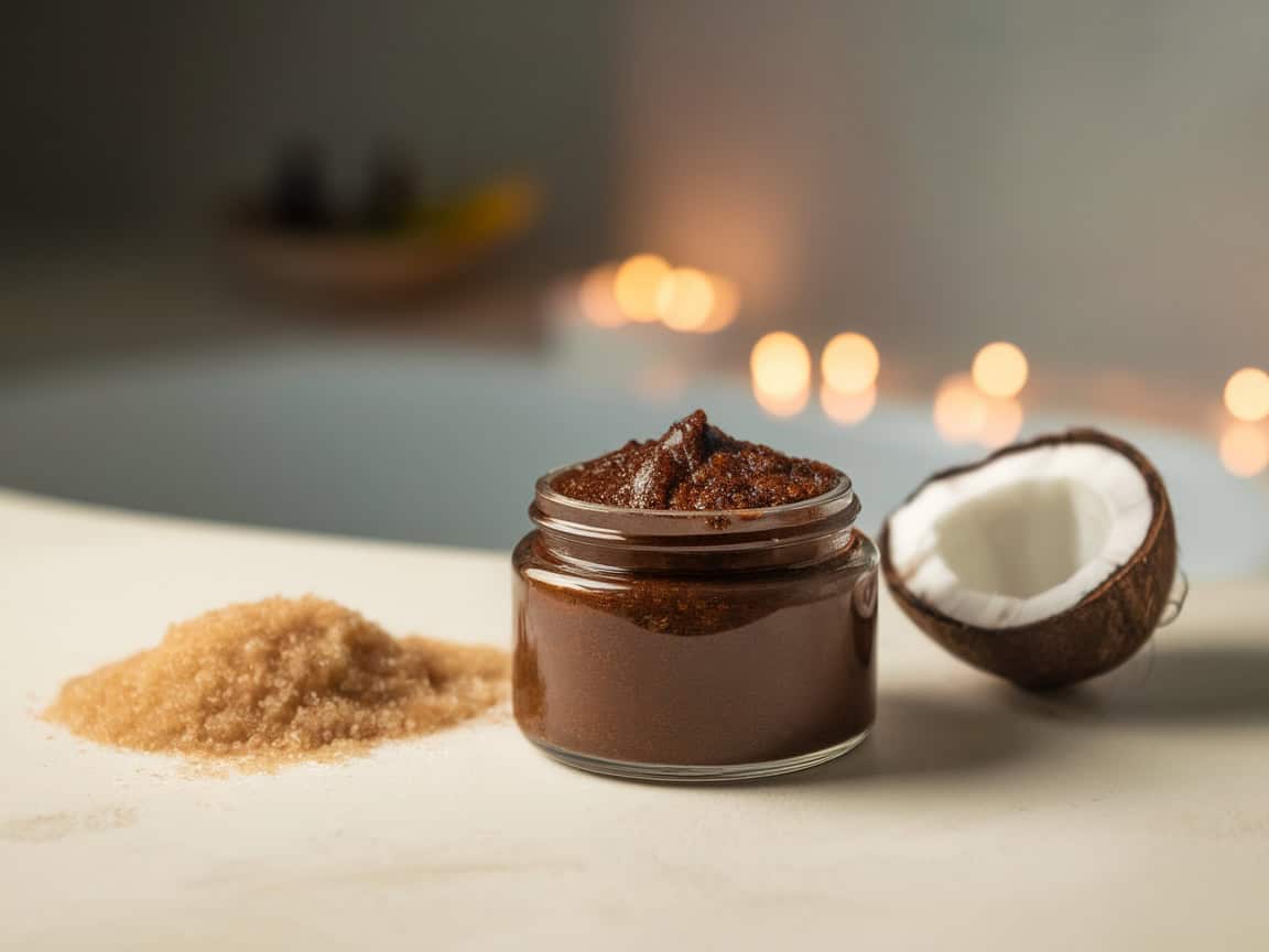 Eco-Friendly & Caffeinated: 15 Ways to Upcycle Your Coffee Grounds 4 4. DIY Coffee Ground Body Scrub for Smooth Skin