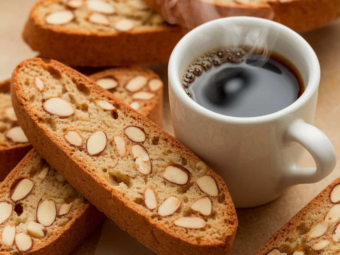 From Bars to Bites: 15 Best Coffee and Nut Snack Recipes 1 1. Almond Coffee Biscotti