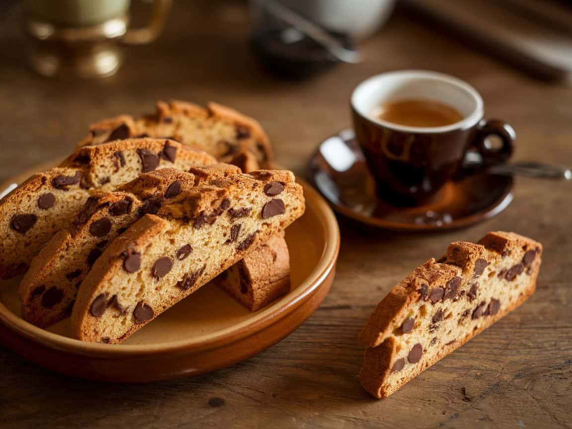 Cozy Up with These 15 Homemade Coffee Baked Goods that Pair Espresso with Biscotti 15 15. Peanut Butter Chocolate Chip Biscotti