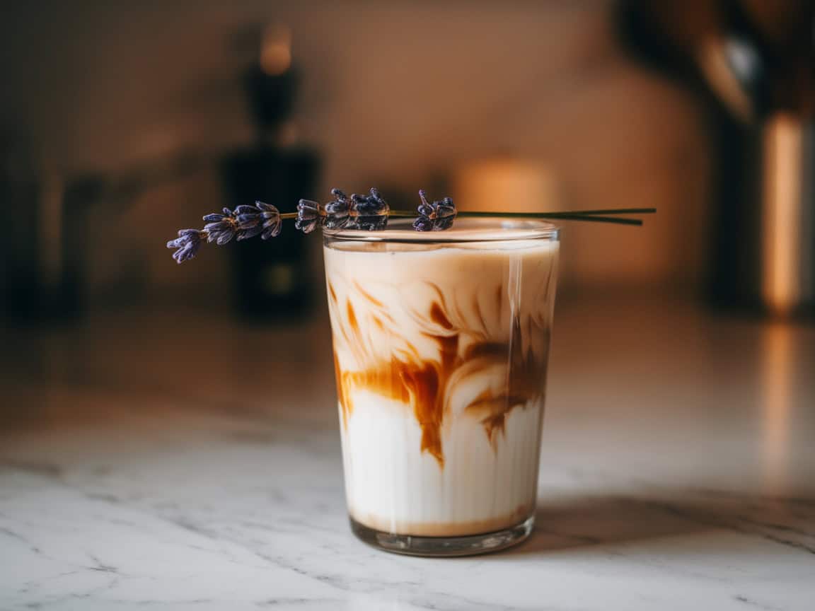 Chill Out with These 15 Perfect Iced Coffee Recipes for Hot Days 9 9. Lavender Honey Iced Latte