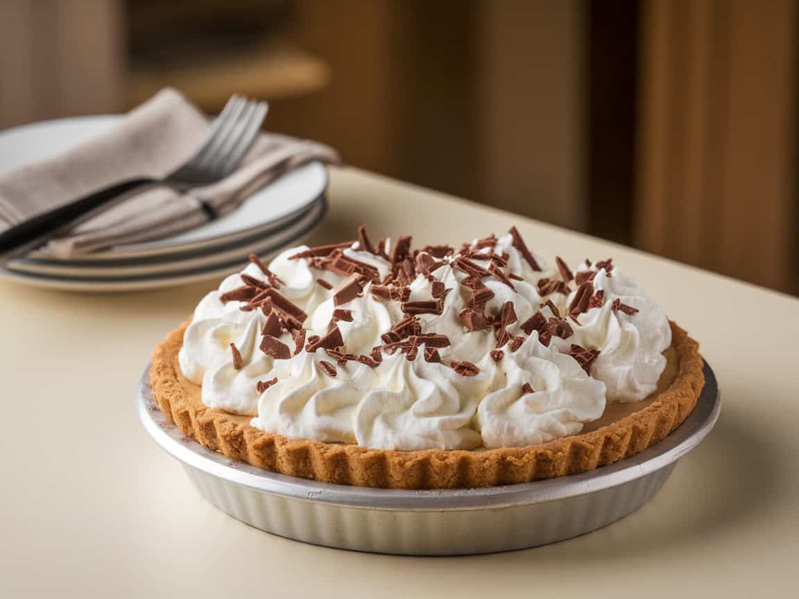 Coffee Baked Goods Worth Making at Home 15 15. Coffee Cream Pie with Chocolate Shavings