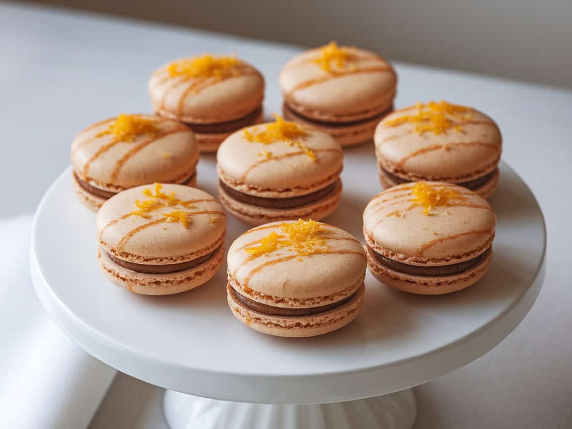 Indulge in 15 Delicious Coffee Macarons Perfect for Any Occasion 12 12. Coffee Orange Zest Macarons