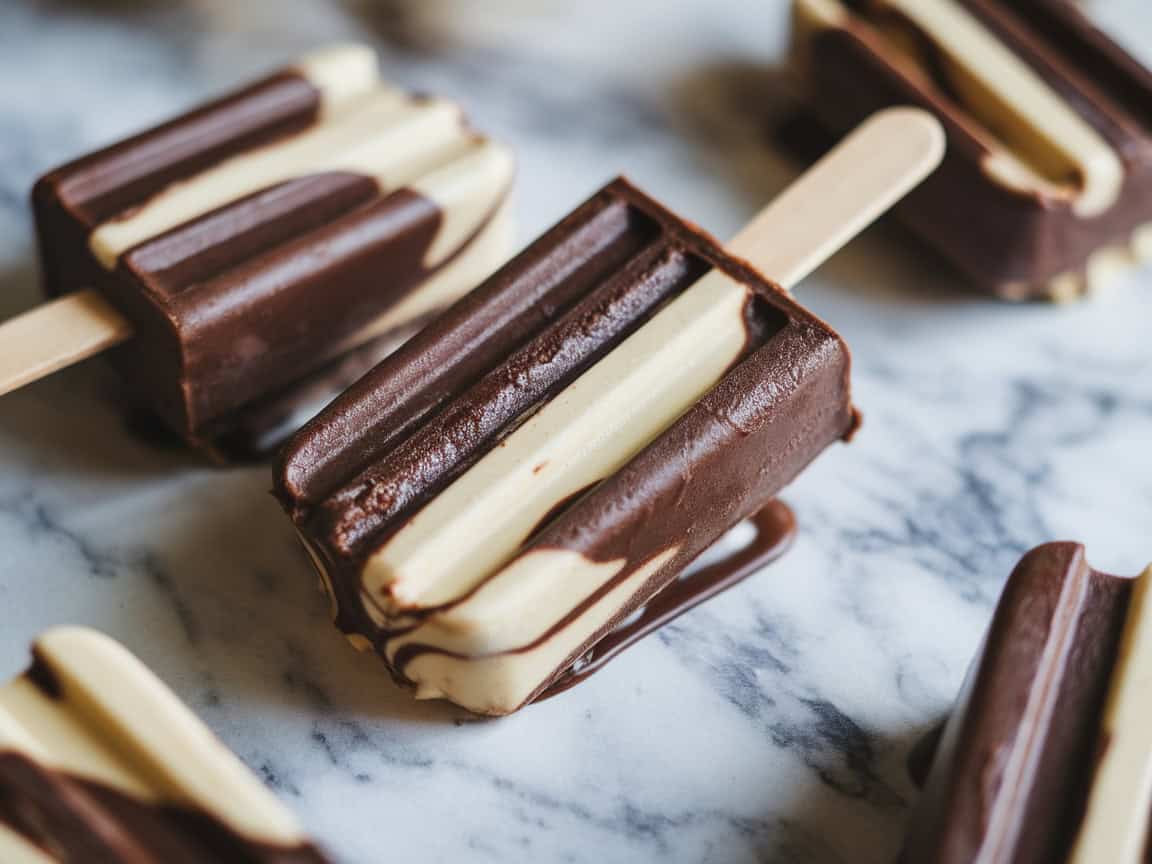 Refreshing Coffee Popsicles for Hot Days 7 3. Mocha Fudge Swirl Popsicles