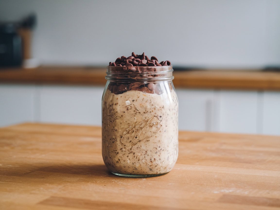 Coffee Oatmeal Ideas to Cozy Up With 2 2. Mocha Overnight Oats with Chocolate Chips
