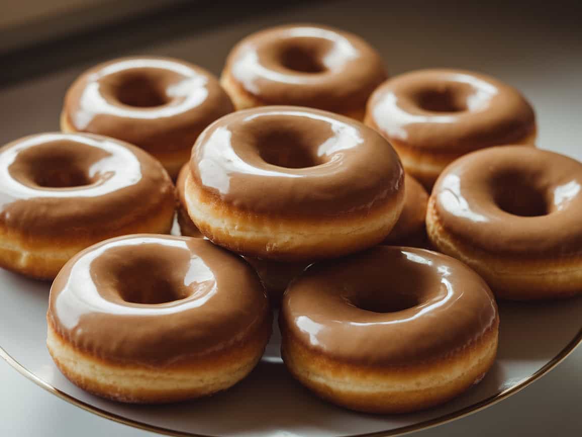 15 Best Coffee-Based Desserts for Mother's Day Afternoon Tea 15 15. Glazed Coffee Doughnuts