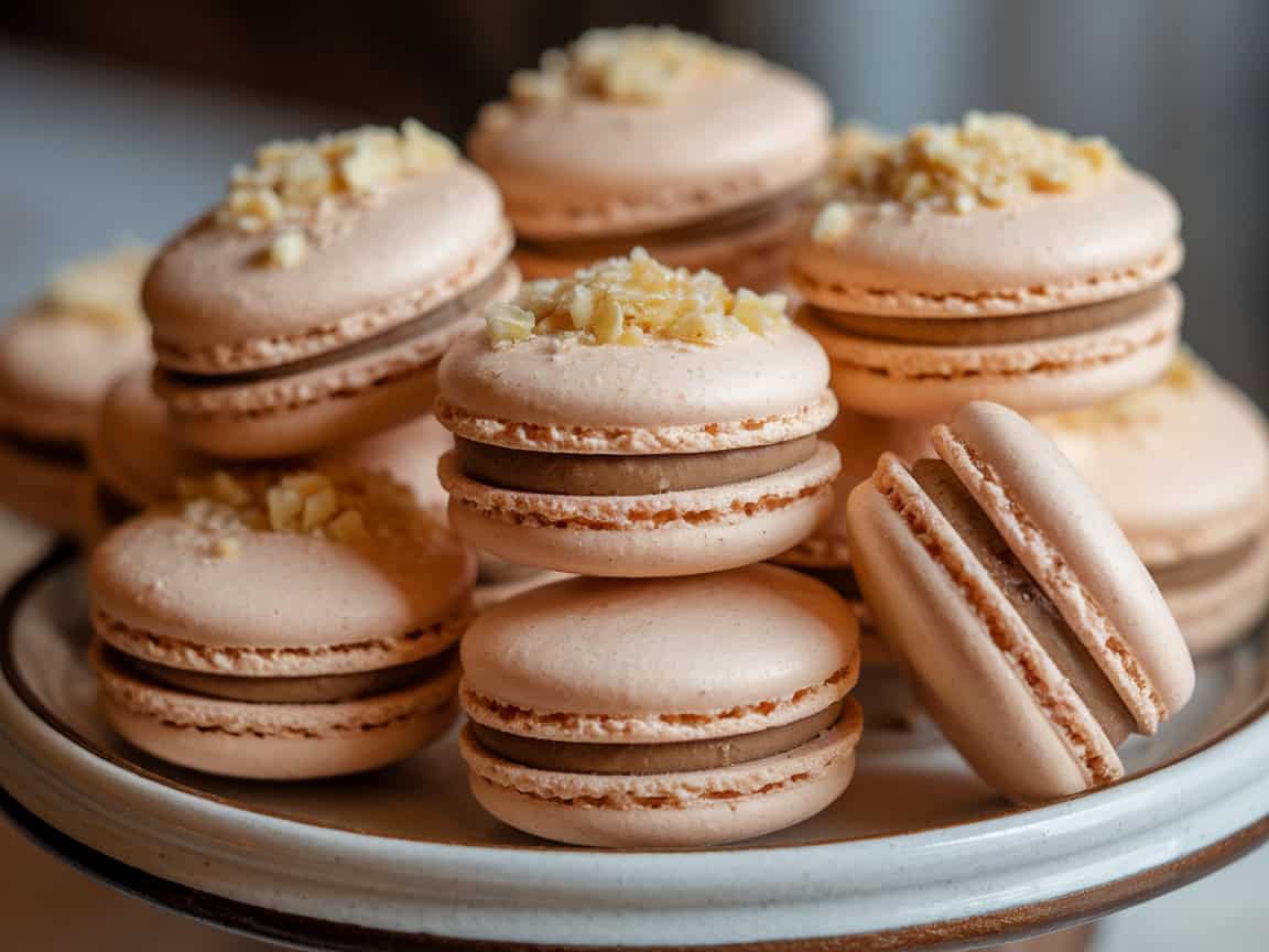 Indulge in 15 Delicious Coffee Macarons Perfect for Any Occasion 14 14. Almond Praline Coffee Macarons