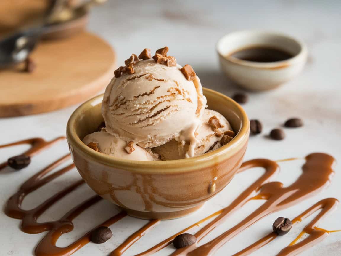 Chill Out with These 12 Coffee Ice Cream Recipes for Summer 5 5. Coffee Caramel Crunch