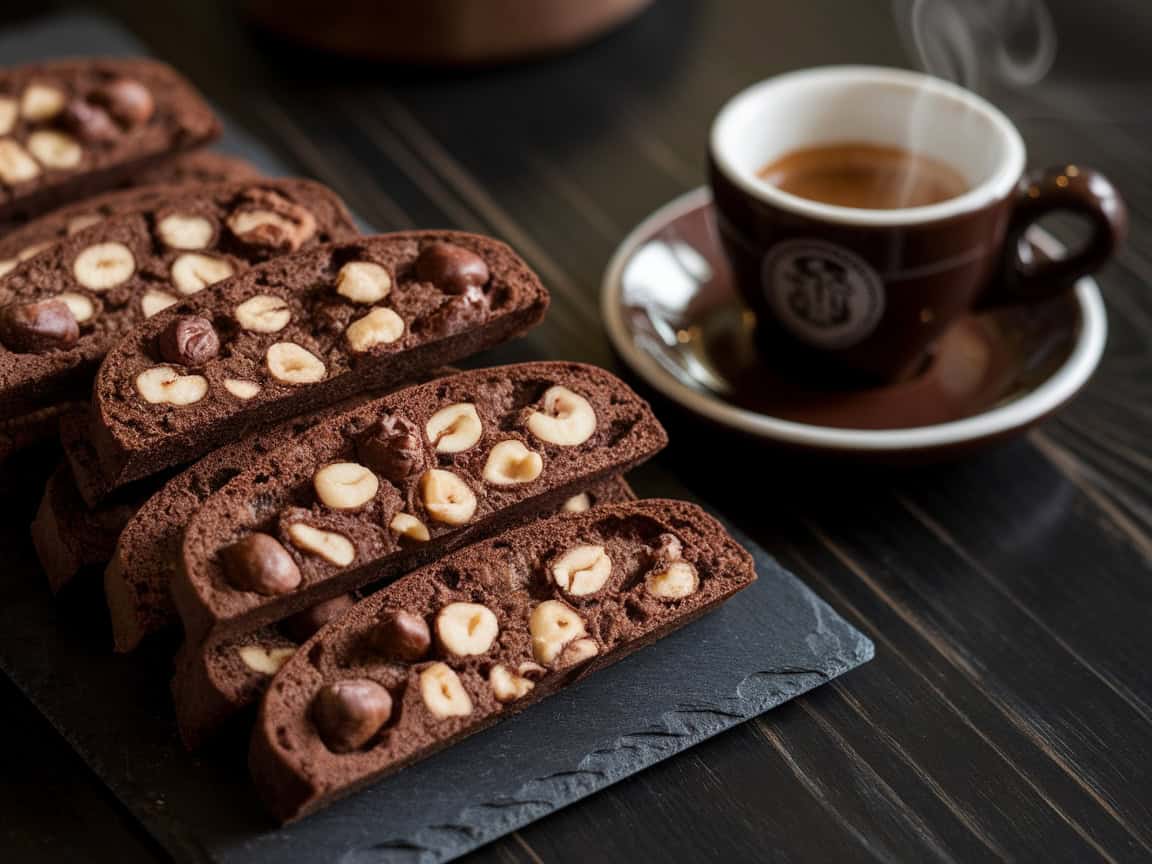 Cozy Up with These 15 Homemade Coffee Baked Goods that Pair Espresso with Biscotti 2 2. Decadent Chocolate Hazelnut Crunch Biscotti