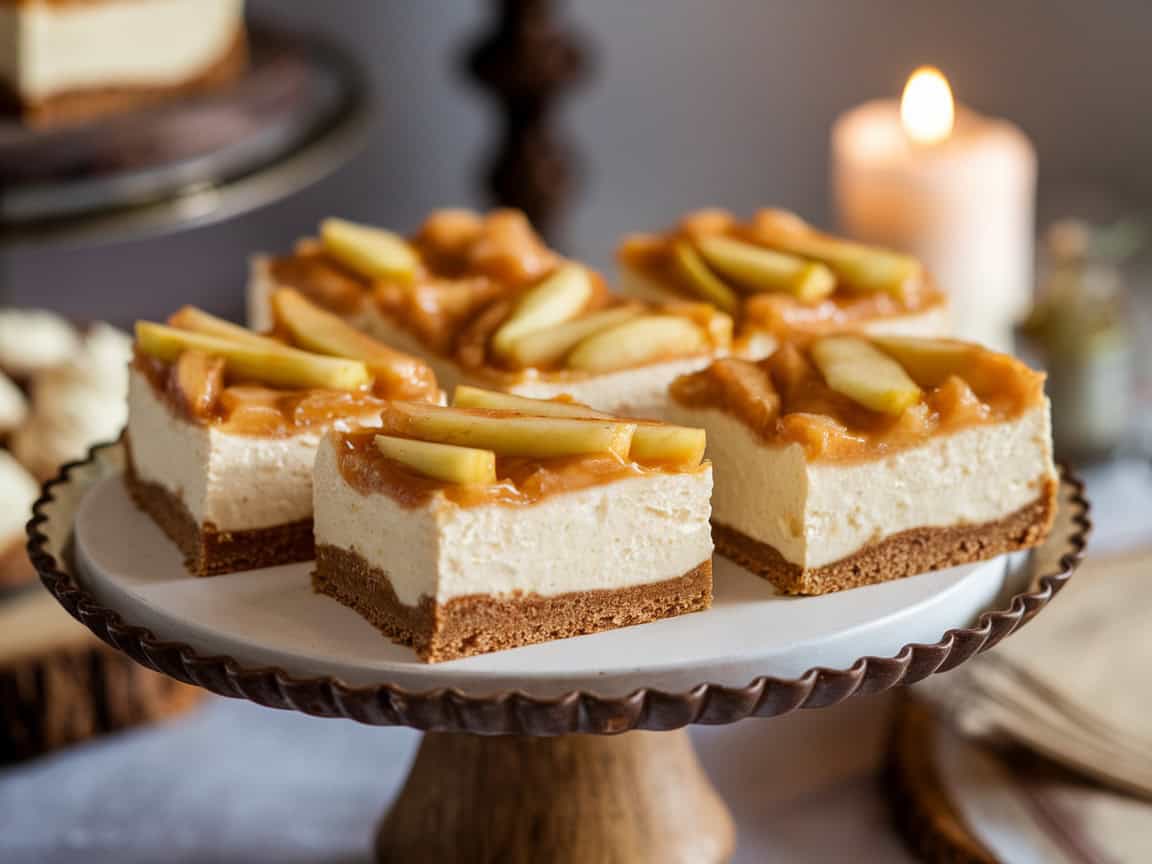Coffee and Apple Treats to Fall For 34 13. Apple-Coffee Cheesecake Bars
