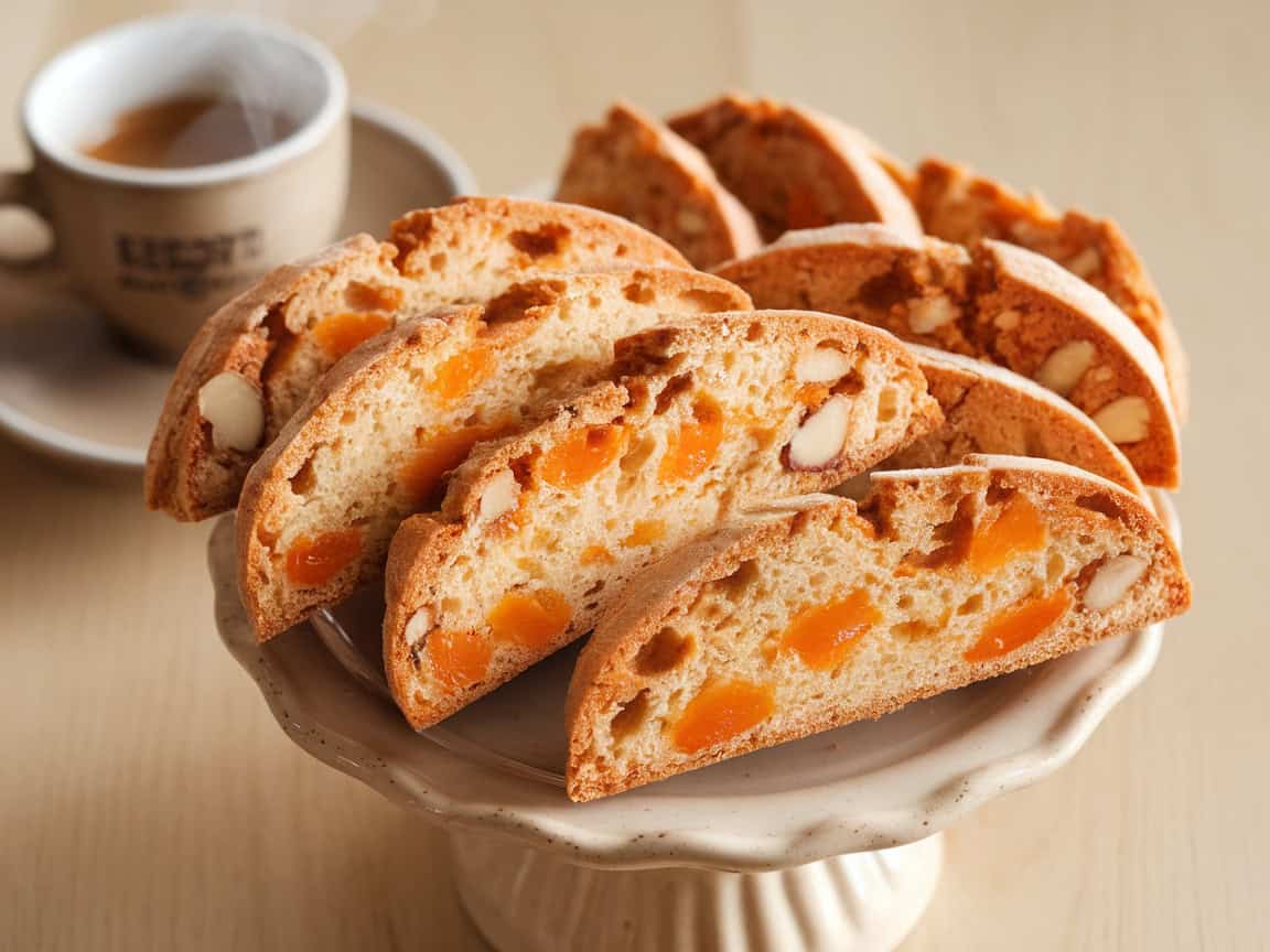 Cozy Up with These 15 Homemade Coffee Baked Goods that Pair Espresso with Biscotti 13 13. Apricot and Almond Biscotti Medley