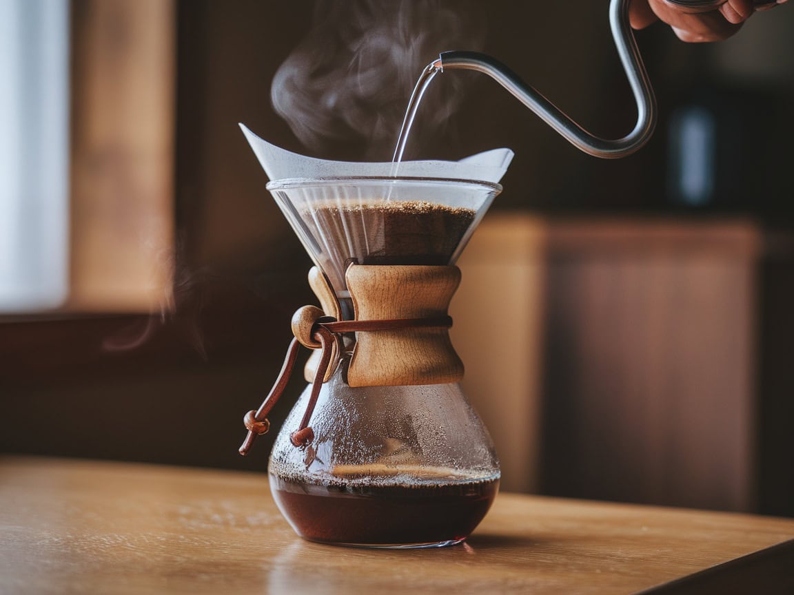 Speak Like a Pro with These 14 Essential Coffee Words 11 11. Chemex: Elegance in Brewing