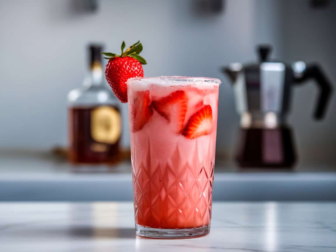 Cheers to Spring: 12 Must-Try Coffee Cocktails 7 7. Strawberry Coffee Daiquiri