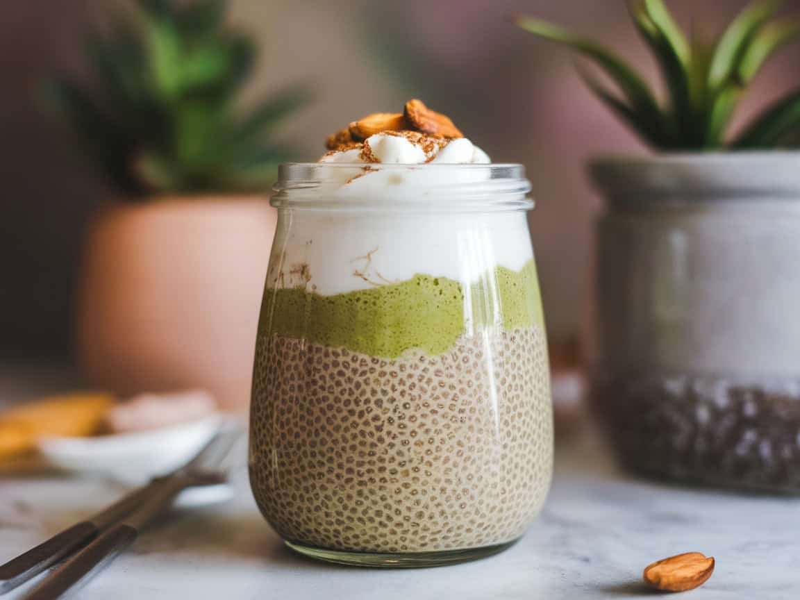 15 Coffee Chia Pudding Recipes Perfect for a Healthy Guilt-Free Treat 14 14. Matcha Coffee Chia Pudding Fusion