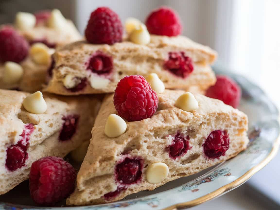 15 Coffee Scone Recipes That Make Every Morning Extra Special 9 9. Raspberry White Chocolate Scones