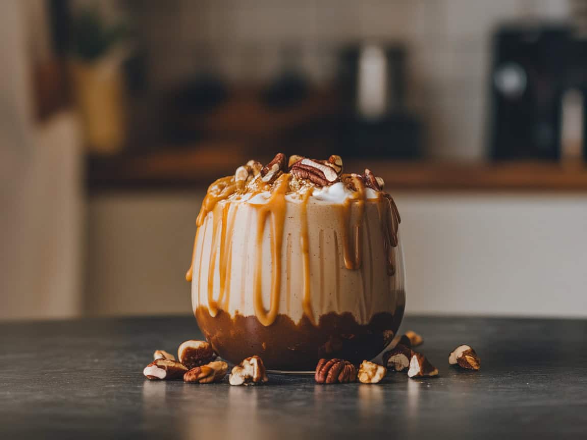 Creamy Coffee Smoothie Bowls That Eat Like Dessert 10 4. Caramel Macchiato Smoothie Bowl