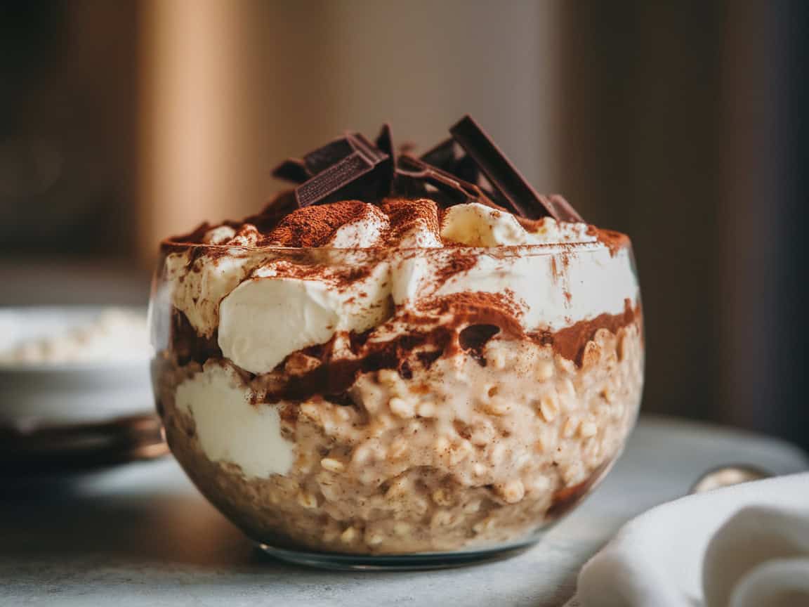 Coffee Oatmeal Ideas to Cozy Up With 13 13. Tiramisu-Inspired Oatmeal