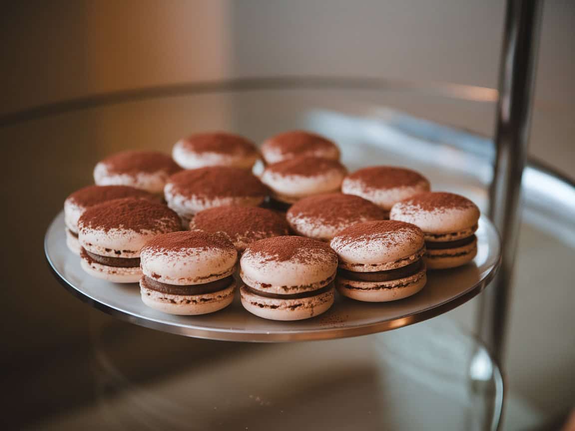 Indulge in 15 Delicious Coffee Macarons Perfect for Any Occasion 6 6. Tiramisu Macarons