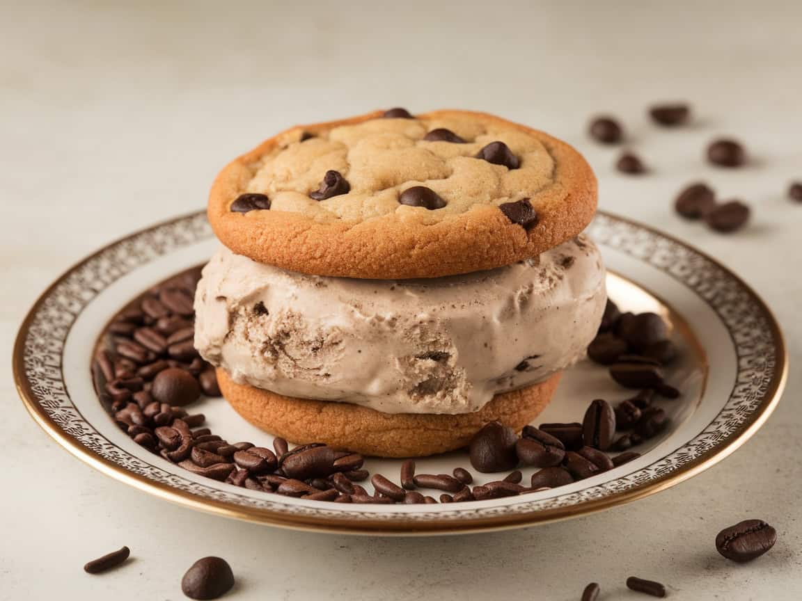 Chill Out with These 12 Coffee Ice Cream Recipes for Summer 3 12. Coffee Ice Cream Sandwiches