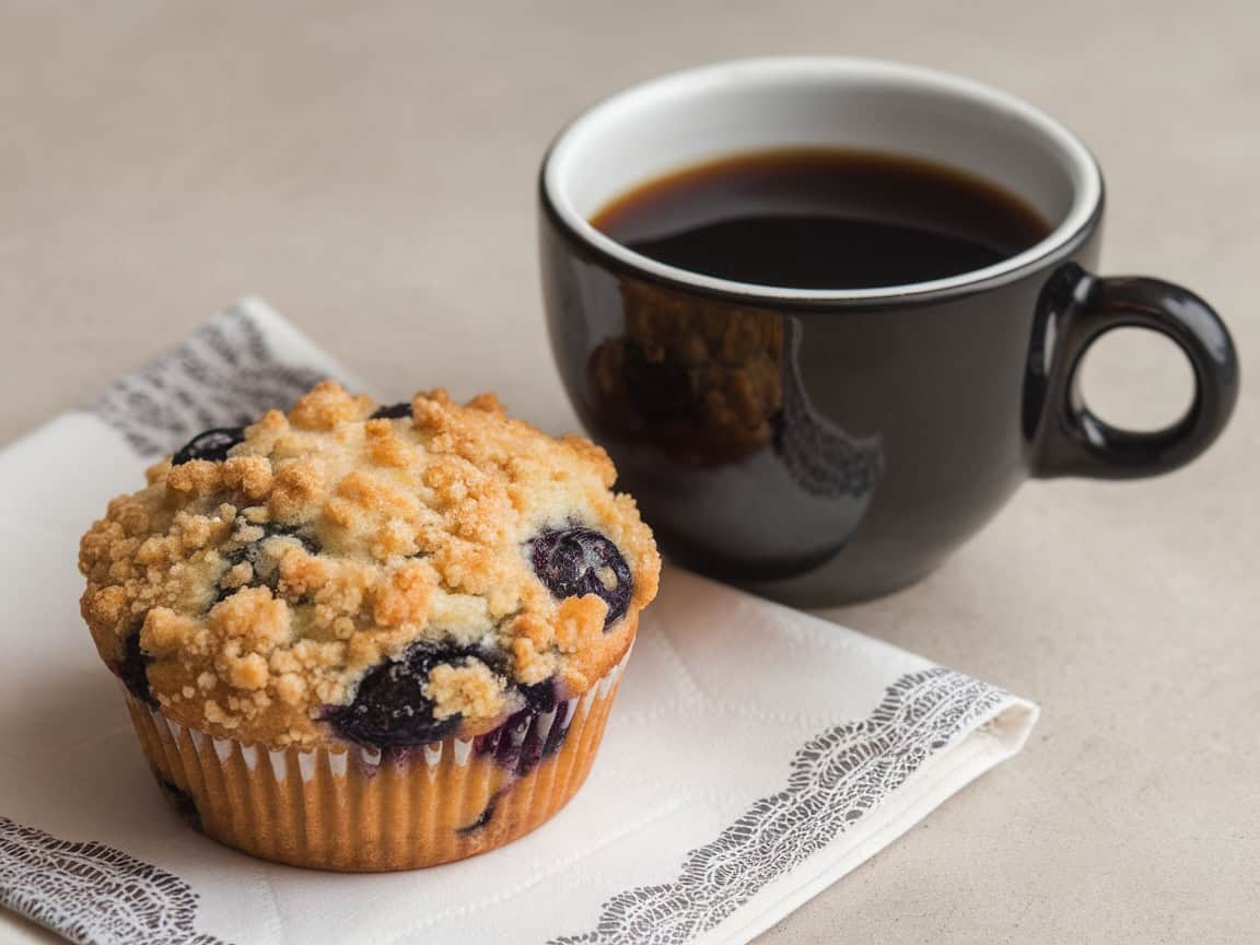 Brew & Bite: 15 Perfect Coffee and Pastry Pairings You’ve Got to Try 4 4. Americano and Blueberry Muffin
