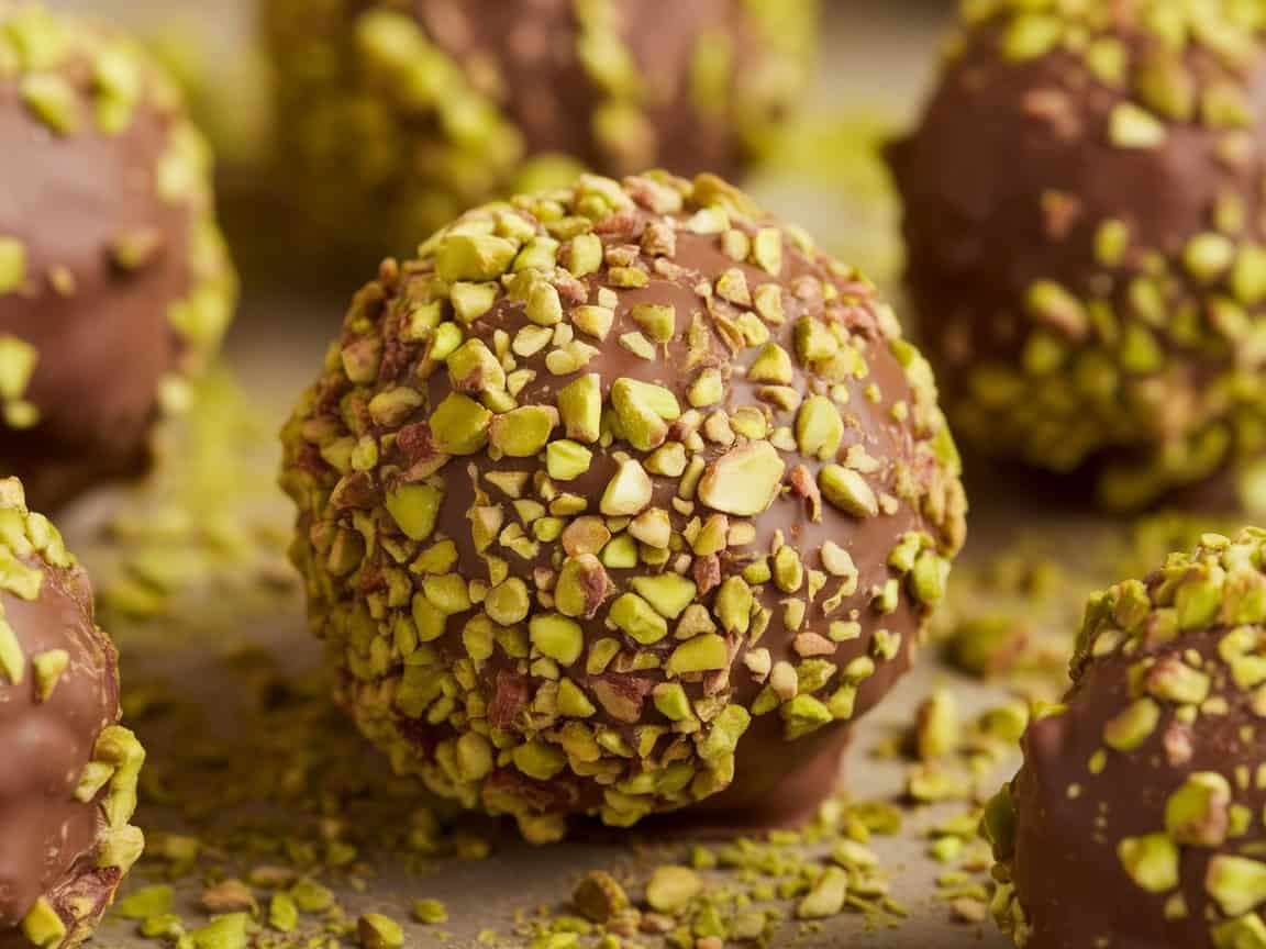 From Bars to Bites: 15 Best Coffee and Nut Snack Recipes 19 7. Pistachio Mocha Truffles
