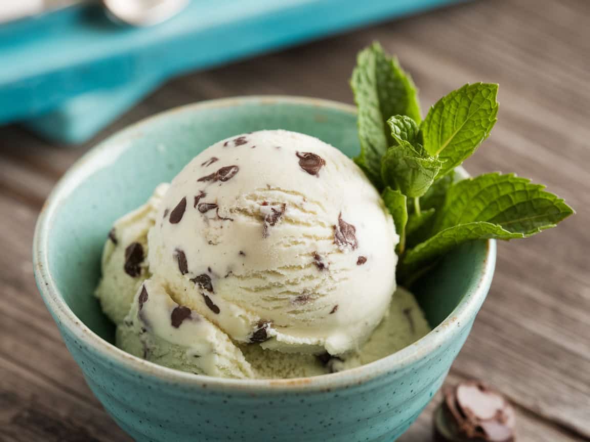 Chill Out with These 12 Coffee Ice Cream Recipes for Summer 12 15. Minty Coffee Chip Ice Cream